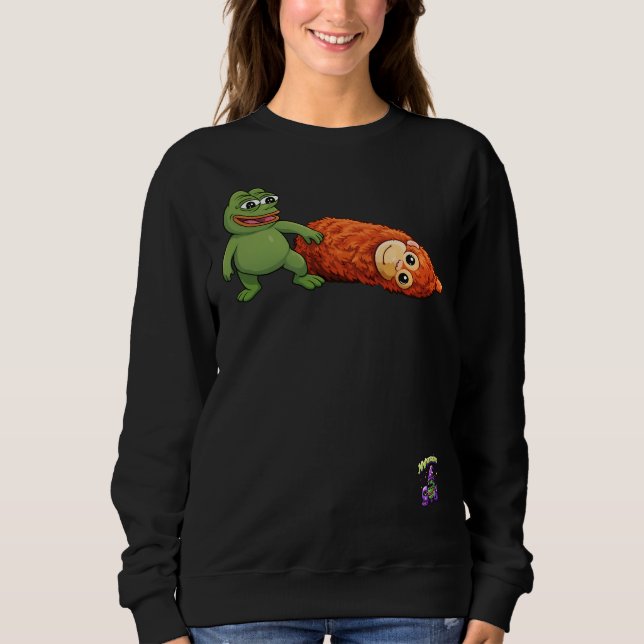 Sweatshirt grenouille et singe (Devant)