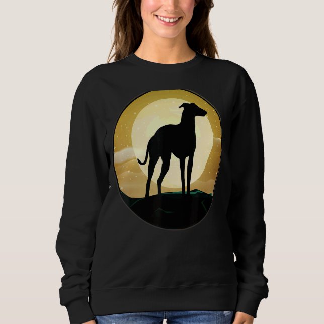 Sweatshirt Greyhound Windhound Retro (Devant)