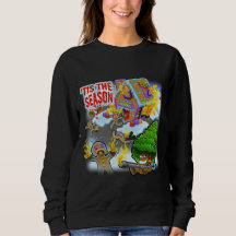 Sweatshirt grillé d'humour de vacances de bonhomme
