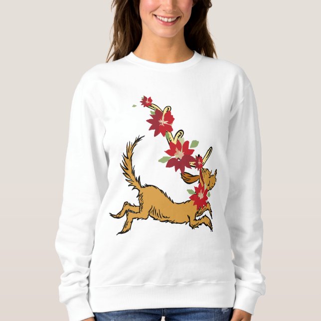 Sweatshirt Grille | Max Christmas Pointsettia (Devant)