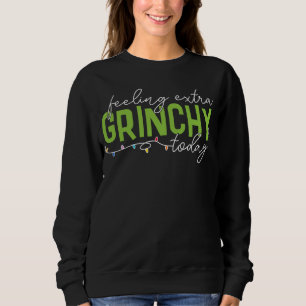 Sweatshirt Grille   Sentiment De Grinchy Supplémentaire Aujou