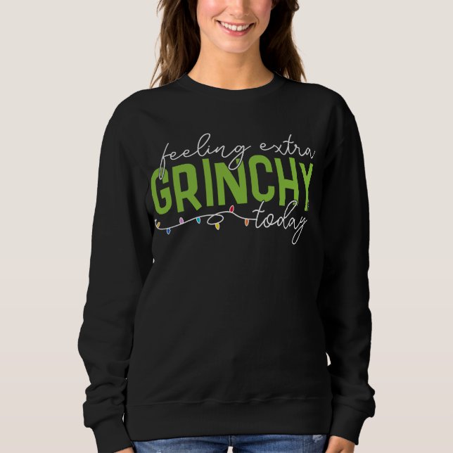 Sweatshirt Grille | Sentiment De Grinchy Supplémentaire Aujou (Devant)