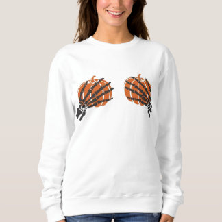 Sweatshirt Grim Grasp Citrouille jumeaux femmes