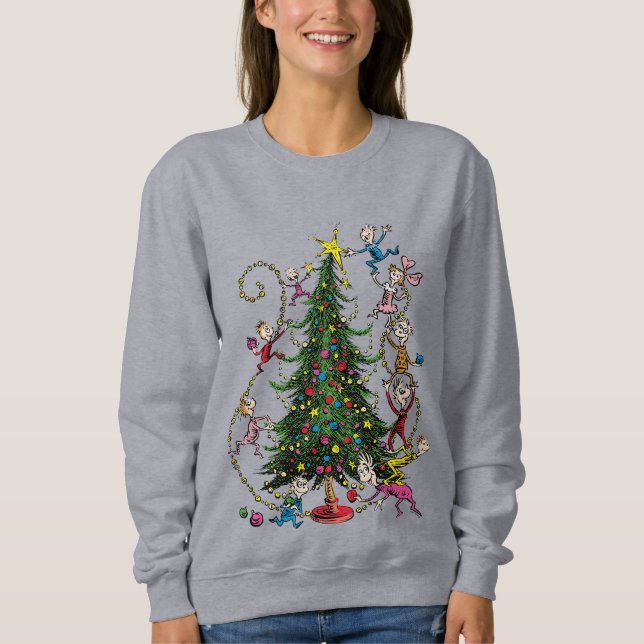Sweatshirt Grinch classique | Arbre de Noël (Devant)