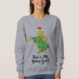 Sweatshirt Grinch classique   Naughty