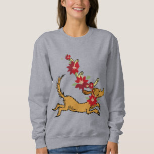 Sweatshirt Grinch Max Pointsettia de Noël