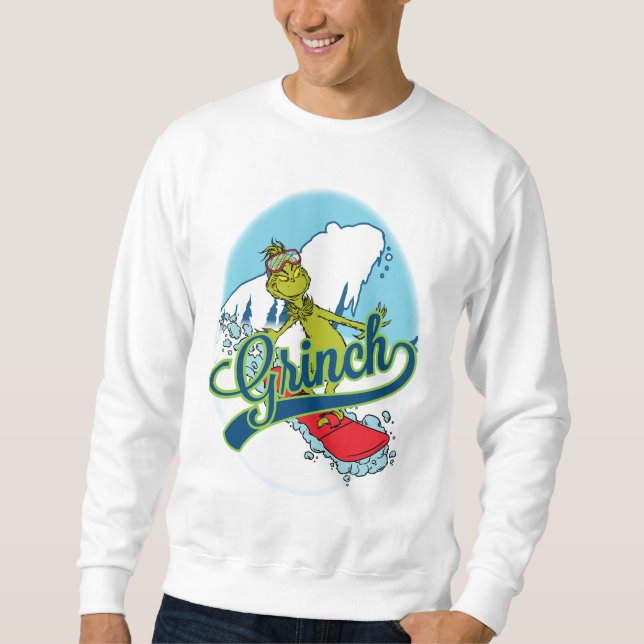 Sweatshirt Grinch Snowboard (Devant)