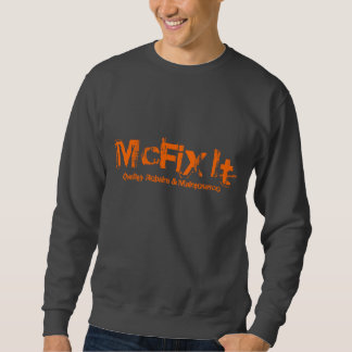 Sweatshirt gris-foncé d'encolure ras du cou