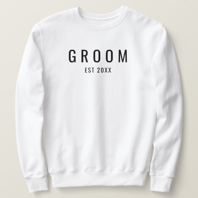 Sweatshirt Groom Est Fiançailles Fiance Mariage Cadeau (Design devant)
