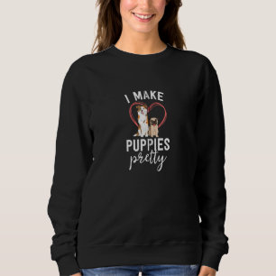 Sweatshirt Groomer de chien drôle Spa Grooming Je fais des ch