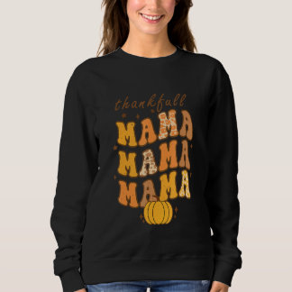 Sweatshirt Groovy One Thankful Mama Leopard Hello Fall Thanks