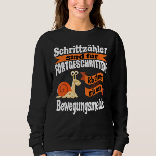Sweatshirt Gros Escargot Dit Anti-Humour En Course Avec Escar