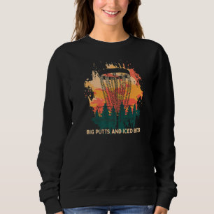 Sweatshirt Grosses Puttes Et Disque De Bière Glacée Golf Boir