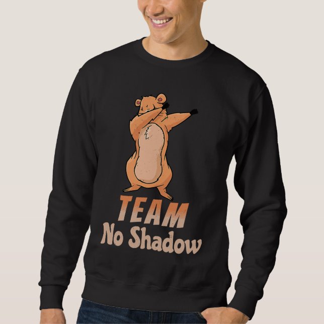 Sweatshirt Groundhog Day Team No Shadow Dabbing Kids Men Retr (Devant)