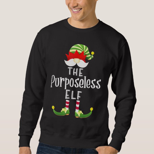 Sweatshirt Groupe Elf sans objet Noël Pajama Party (Devant)