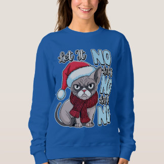 Sweatshirt Grumky Cat Laisser Non