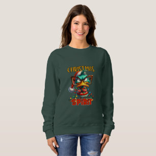 Sweatshirt Grumpy Green Duck Christmas Spirit
