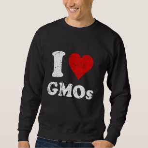 Sweatshirt Grunge en état de décomposition Style I Love OGM