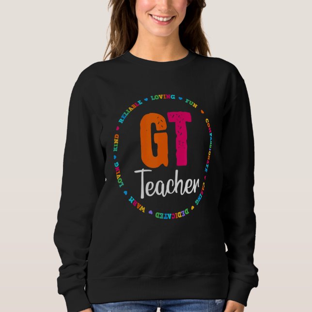 Sweatshirt Gt Enseignant De L'Éducation Équipe Étudiante Spéc (Devant)