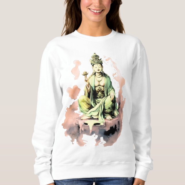 Sweatshirt Guan Yin. Quan Yin, Mère De La Compassion (Devant)