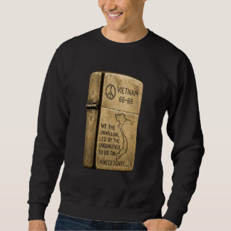 Sweatshirt Guerre du Vietnam 68-69 Briquet en laiton gravé Gr