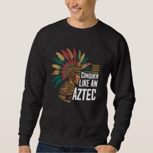Sweatshirt Guerrier aztèque mexicain Culture aztèque Indigeno