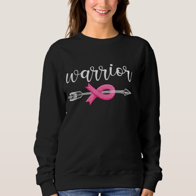 Sweatshirt Guerrier du cancer du sein Sensibilisation au canc (Devant)