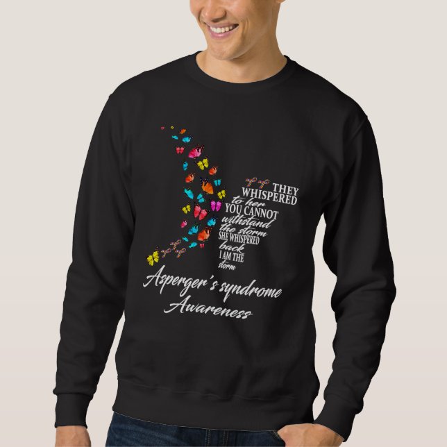Sweatshirt Guerrier du syndrome d'Aspergers (Devant)