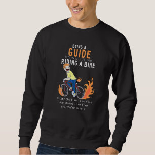 Sweatshirt Guide Comme équitation Vélo Cycliste Drôle