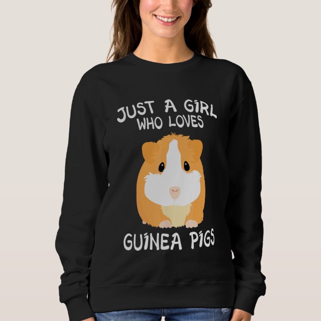 Sweatshirt Guinea Pig Just a Boy Who Loves Guinea Pigs 2 (Devant)