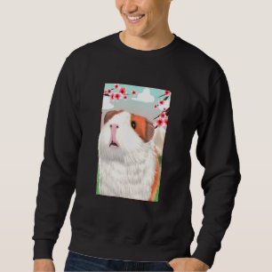 Sweatshirt Guinée Cochon Japonais Fleur Sakura Fleur de fleur
