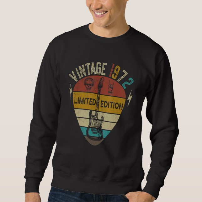 Sweatshirt Guitar  50th Birthday Best of 1972 (Devant)