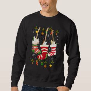 Sweatshirt Guitar Socks Christmas Light Funny Guitarist Famil
