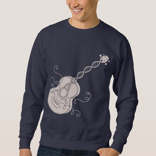 Sweatshirt Guitare ADN (Devant)
