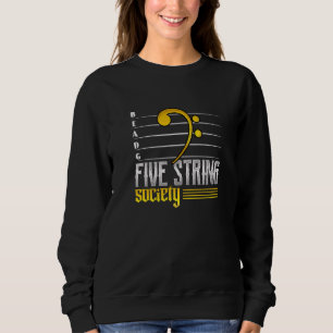 Sweatshirt Guitare Music Five Strings Society