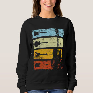 Sweatshirt Guitare Player Retro Vintage Guitare