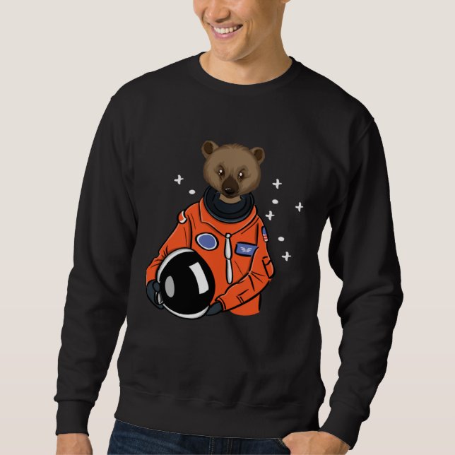 Sweatshirt Gulo gulo in Space Astronaut (Devant)