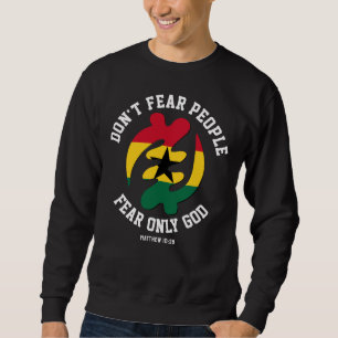 Sweatshirt Gye Nyame Adinkra CRAINTE SEULEMENT DIEU Christian