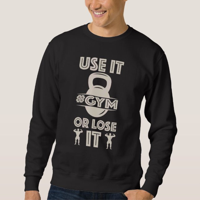 Sweatshirt Gymnase Entraînement Inspiration Fitness Utiliser  (Devant)