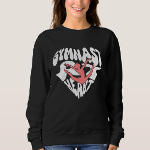 Sweatshirt Gymnaste Gymnastique Cute Au Coeur Gymnaste Graphi