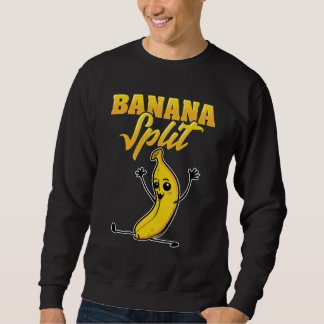 Sweatshirt Gymnastique éclatante de banane douce et amusante