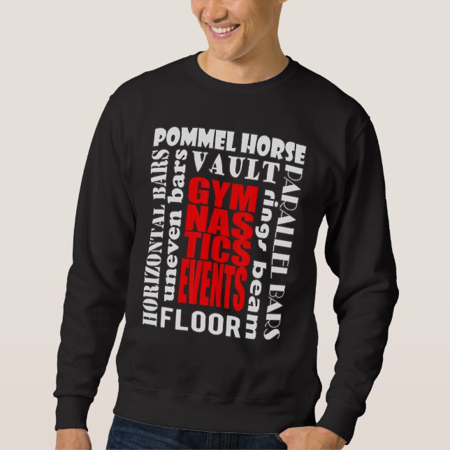 Sweatshirt Gymnastique Événements Sports à International Comp (Devant)