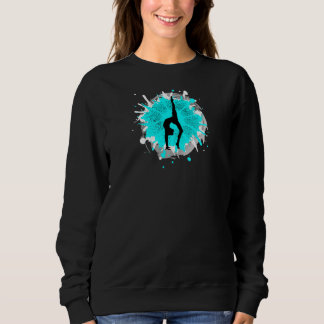 Sweatshirt Gymnastique Turquoise Aqua Blue Gymnasts Poignée