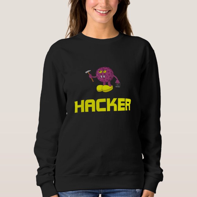 Sweatshirt Hacker for a computer engineer (Devant)