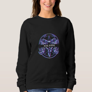 Sweatshirt Hail Satan Vaporwave Retro Jeu Halloween