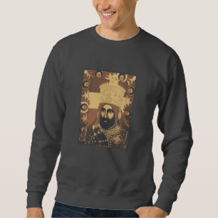 Sweatshirt Haile Selassie Jah Rastafari Modern Art Hoodie
