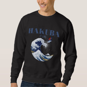 Sweatshirt HAKUBA Ski, Art Japonais Vintage