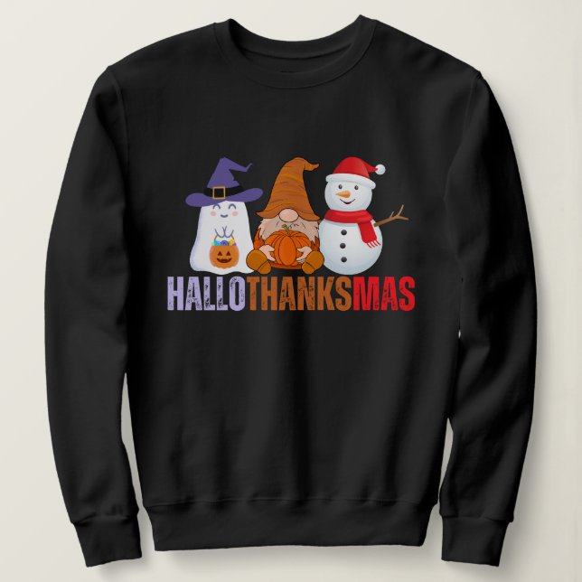 Sweatshirt Hallothanksmas (Design devant)