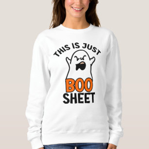 Sweatshirt Halloween Ceci n'est qu'une feuille de boo, Fantôm