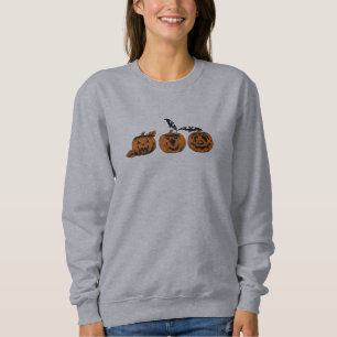 Sweatshirt Halloween/citrouille/sweatshirt de chauve-souris